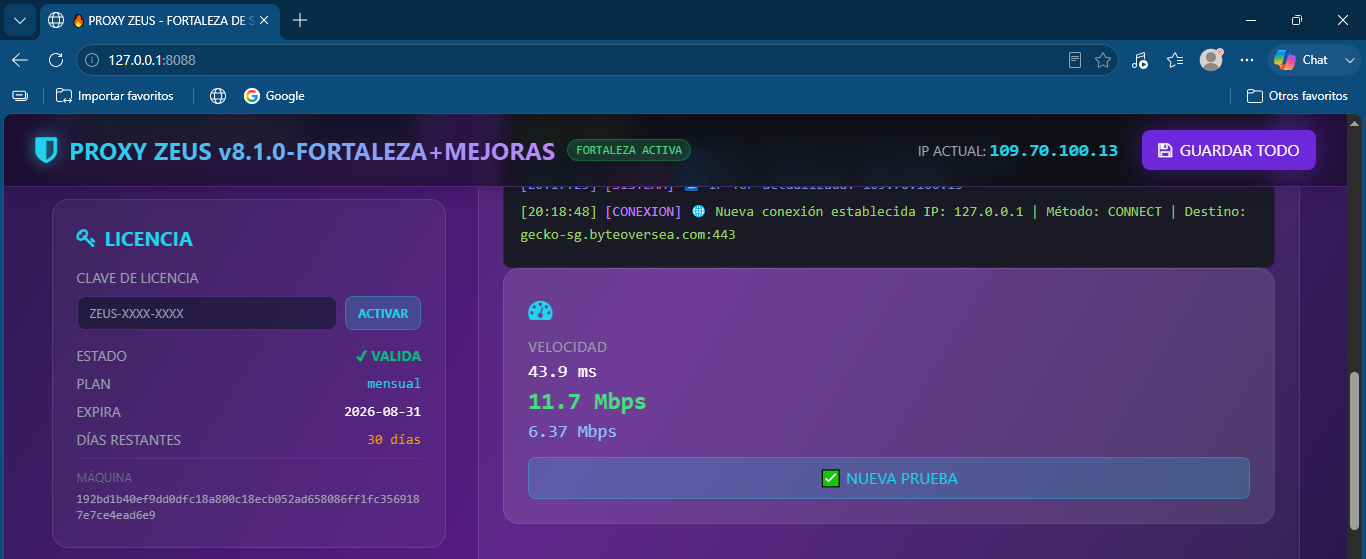 Configuración de red y Tor